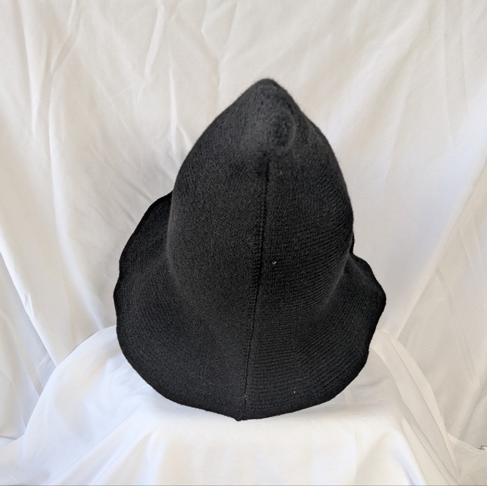 Black Pointed Witch-Style Sun Hat - Picture 7 of 7
